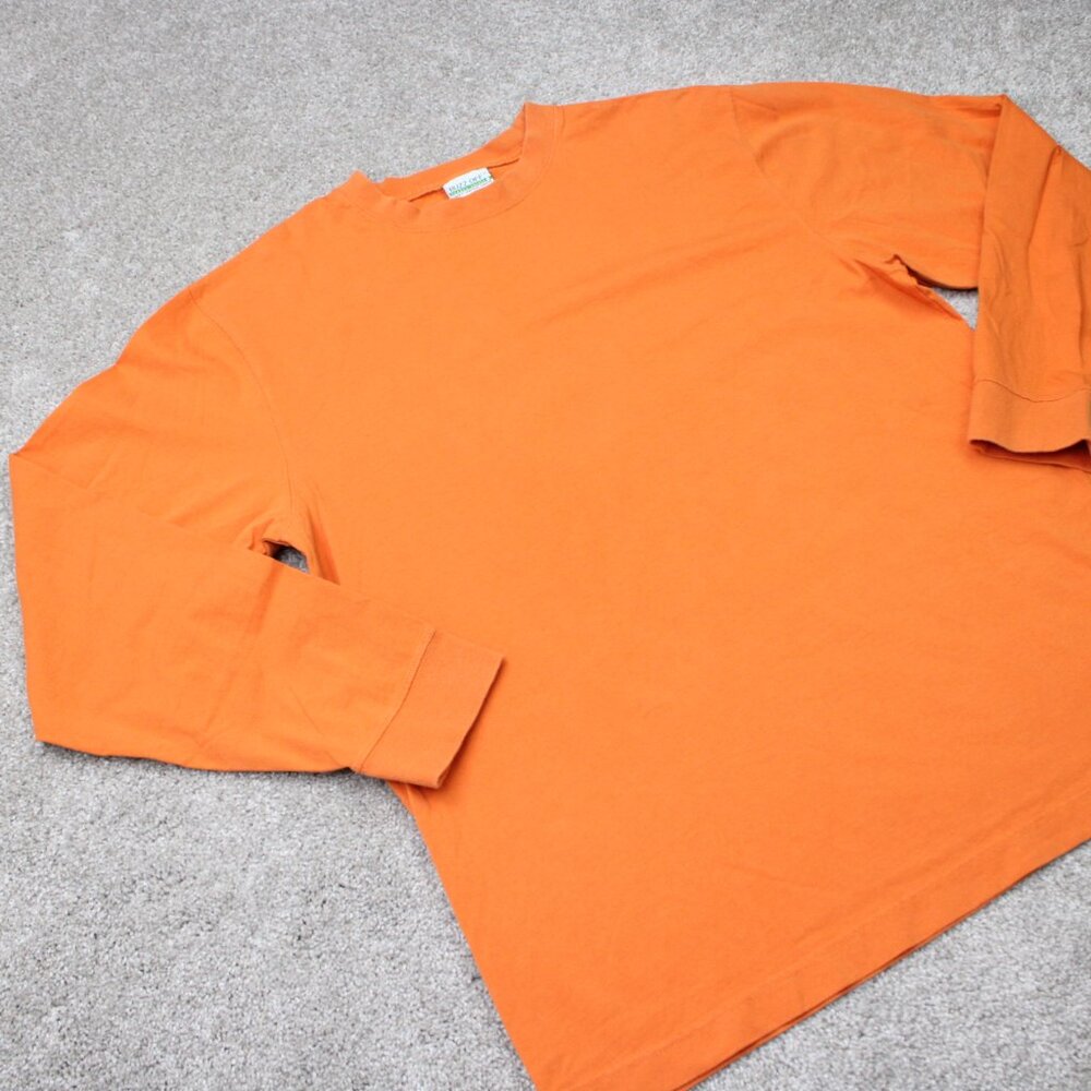 L.L. Bean Buzz Off Shirt Mens Large Orange Insect Shield‎ Cotton Long Sleeve - Picture 7 of 14